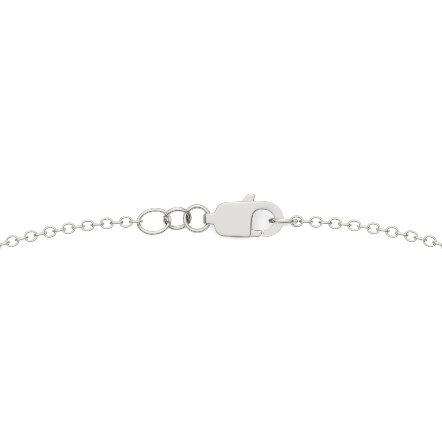 0.96 CTW DEW Round Moissanite Ten-Stone Station Necklace in Sterling Silver
