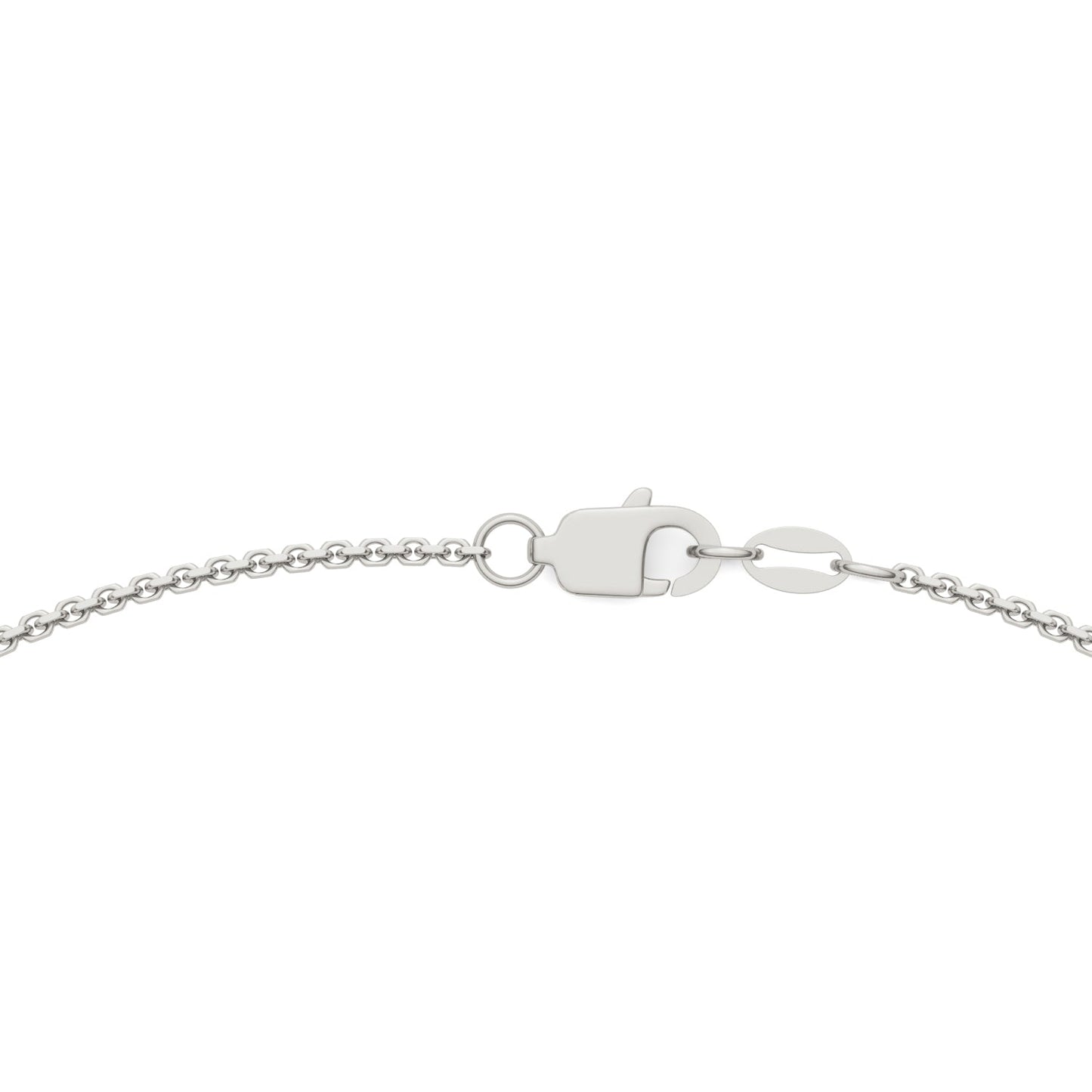 0.70 CTW DEW Round Moissanite Seven-Stone Station Necklace in Sterling Silver