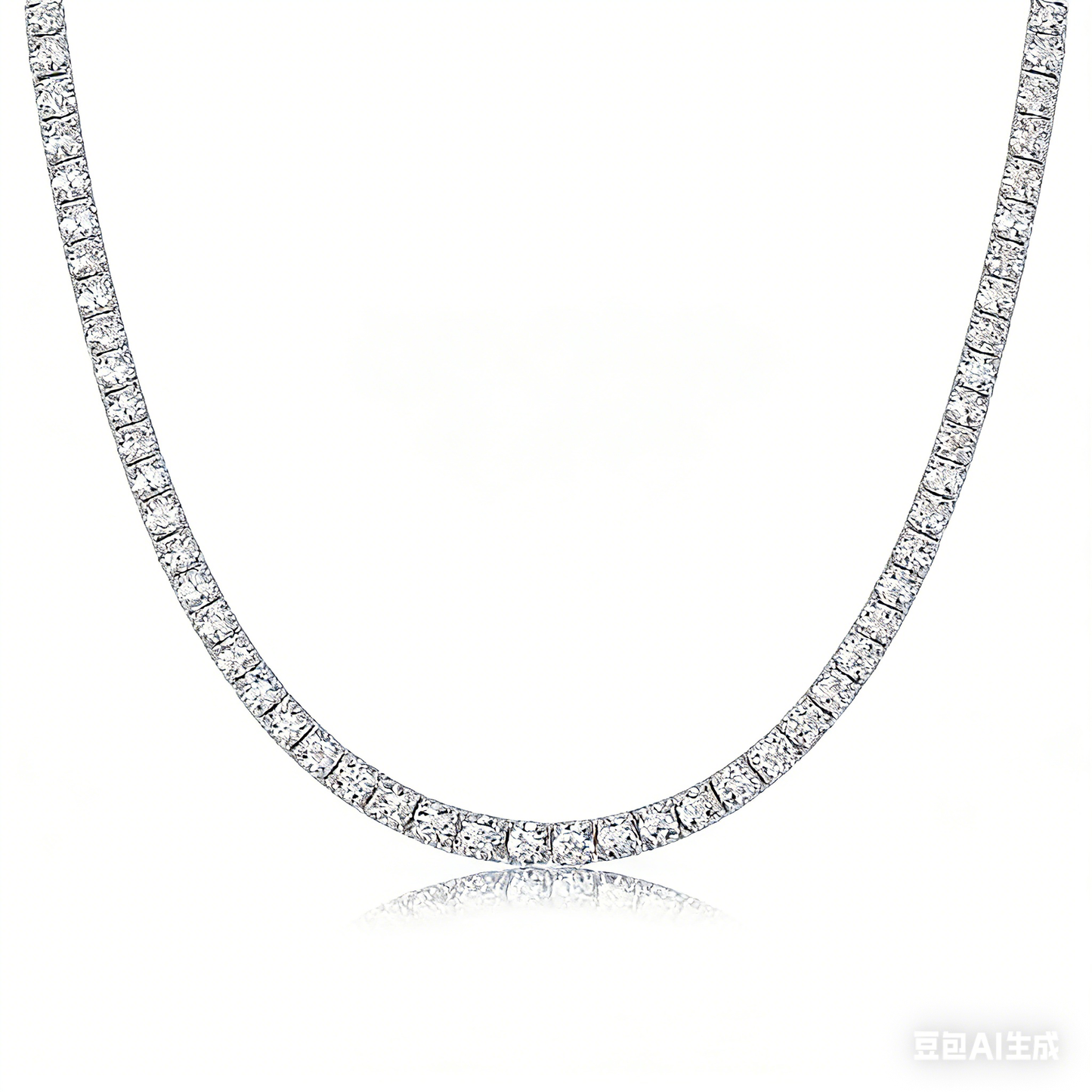 Moissanite Tennis Necklace - Multiple length for pick - S925 Sterling Silver -S925 Sterling Silver