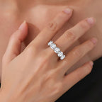 5CT Moissanite Ring in 925 Sterling Silver –GRA Certified, Lightweight Luxury Band for Women