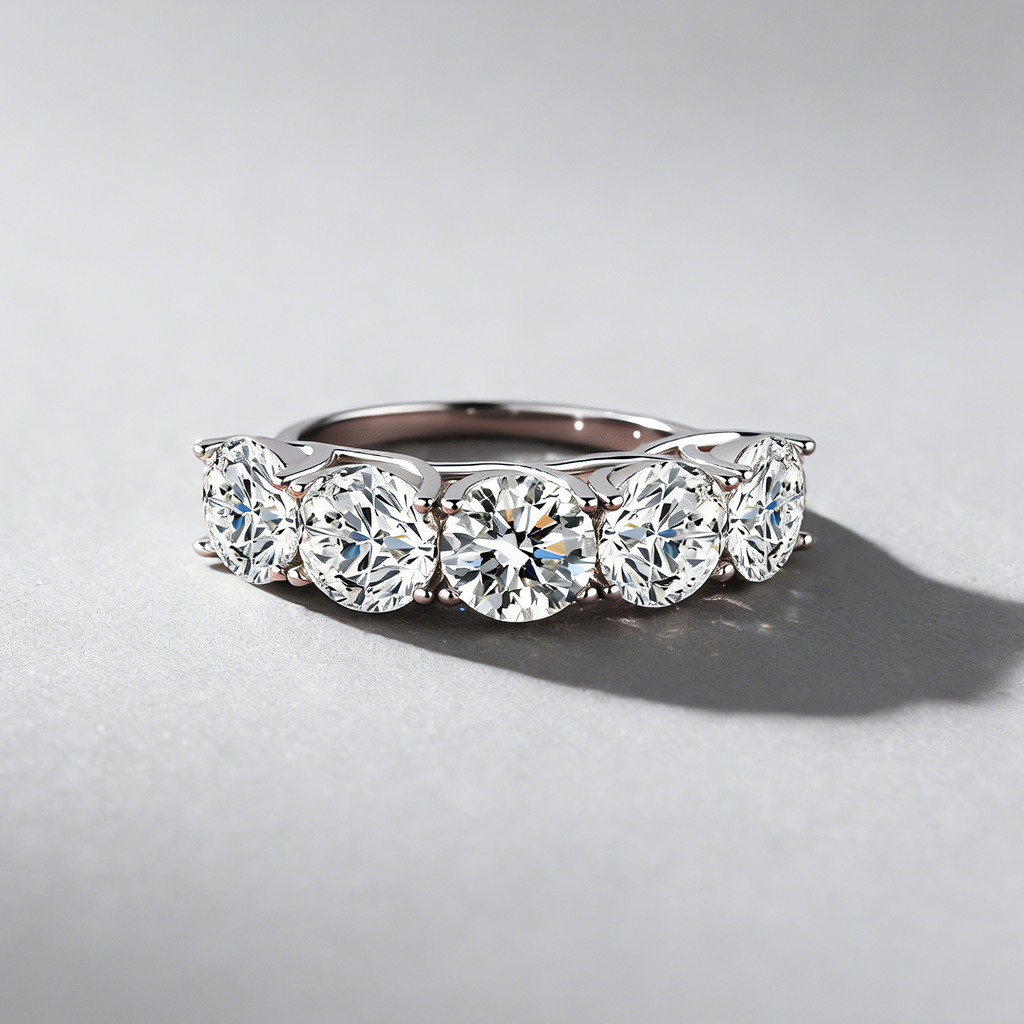 5CT Moissanite Ring in 925 Sterling Silver –GRA Certified, Lightweight Luxury Band for Women