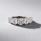 5CT Moissanite Ring in 925 Sterling Silver –GRA Certified, Lightweight Luxury Band for Women